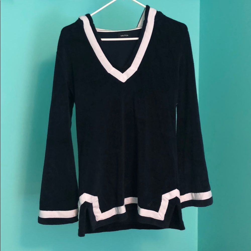 Nautica Navy Sweatshirt with Hood